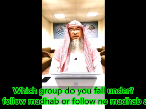 Blind follow a madhab or not follow any madhab?