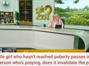 If little girl who hasn't reached puberty passes in front of me Is my prayer invalid