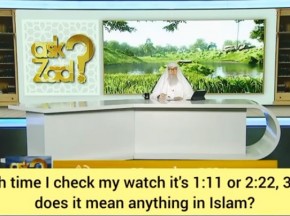 Each time I check my watch it's 1:11, 2:22 or 3:33 does this mean anything in Islam?