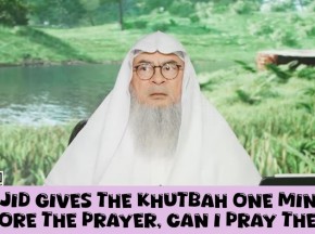 Masjid gives Friday Khutbah one minute before the prayer, can I pray there? #islam