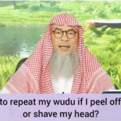 Do I have to renew my wudu if I peel off dead skin or shave my head?