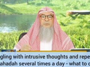 Struggling with intrusive thoughts, repeat shahadah several times a day, what to do?