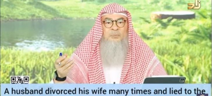 Husband divorced wife many times & lied to mufti he didn't, are they still married?