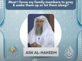 Must I force my family members to pray wake them up or let them sleep