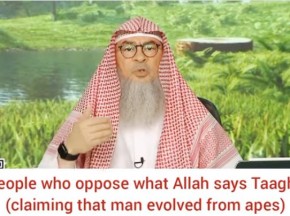 Are people, who claim Man has evolved from Apes, Taghoot? (Opposing what Allah says)