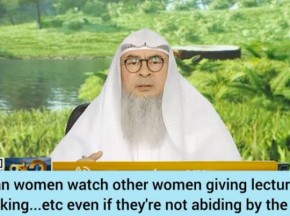 Can women watch other women giving lectures or cooking shows etc even without hijab?