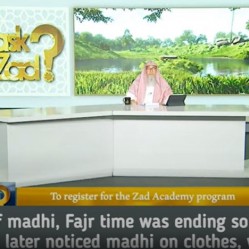 Emission of Precum Fajr time was ending cleaned, prayed Later noticed mathi on clothes Prayer valid?