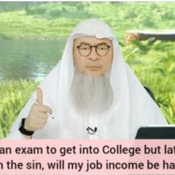 Cheated in exam to get into college but later repented, will my job income be haram
