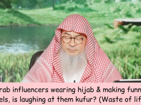 Arab male influencers wearing hijab & making funny reels, is laughing at them kufr (Waste of life)