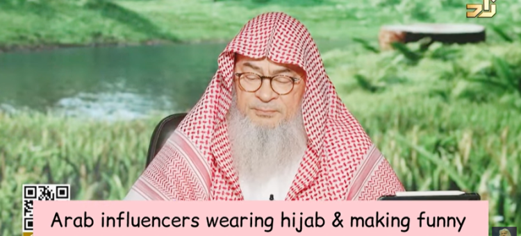 Arab male influencers wearing hijab & making funny reels, is laughing at them kufr (Waste of life)