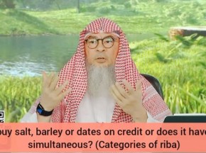 Buying Wheat, Salt, Barley Dates on credit or does it have to be simultaneous (Riba)