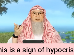 This is a sign of hypocrisy