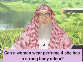 What if a woman has strong, bad body odour, can she wear perfume & go out?