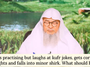 He's practicing but laugh at kufr jokes Get corrupt thoughts & fall into minor shirk