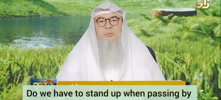 Do we need to stand up when passing by a funeral out of respect?