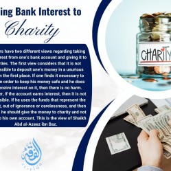 Giving Bank Interest to Charity