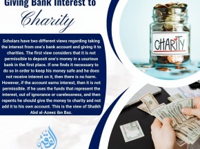 Giving Bank Interest to Charity