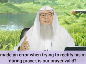 Imam immediately sat down (made error trying to rectify his mistake), prayer valid?