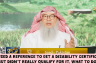 He used reference to get disability certificate but didn't qualify for it What to do
