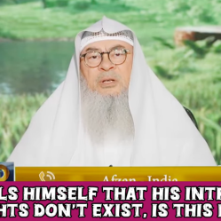 He gets intrusive thoughts about mocking Prophetﷺ He tells himself they don't exist Is it kufr