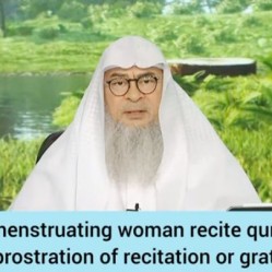 Can woman in menses period offer prostration of recitation, gratitude & recite Quran