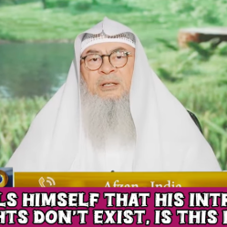 He gets intrusive thoughts about mocking Prophetﷺ He tells himself they don't exist Is it kufr