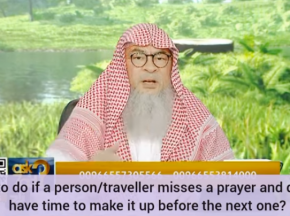 How to pray if you miss a prayer & time for next prayer is about to end (traveller)