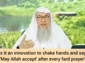 Shake hands & say Taqabbalna minna wa minkum (May Allah accept..) after fard prayer?