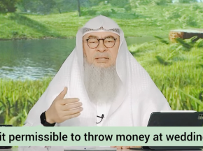 Is it permissible to throw money at weddings?