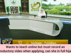 Wants to teach online but must record an intro video to apply, can she in full hijab