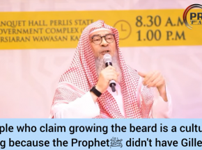 People who claim growing beard is cultural because Prophet ﷺ‎ didn't have Gillette!