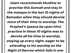 The last 10 nights of Ramadan