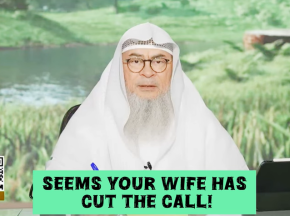 Seems your wife has cut the call!