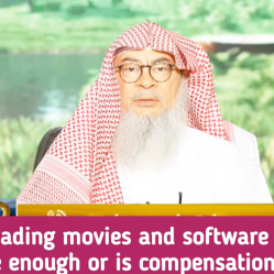 For downloading movies & haram software illegally, is repentance enough or is compensation required?