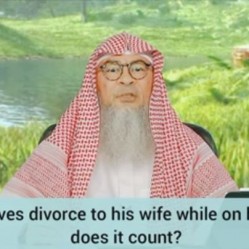 If a man gives divorce to his wife on menses, does it count?