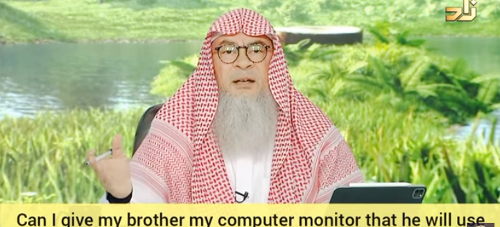 Can I give my brother computer monitor that he will use for haram?