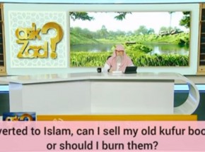 Reverted to Islam, can I sell my old kufr books or should I burn them?