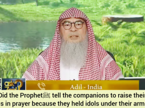 Prophet asked companions to raise hands in salah cuz they used to hide idols under armpits?