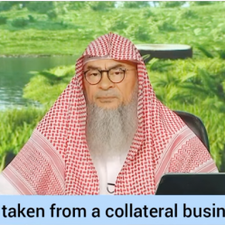 Is income from collateral business halal?