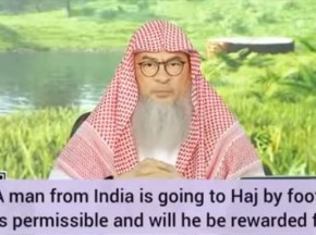 A man from India walking to Hajj, is this permissible & will he be rewarded for it?