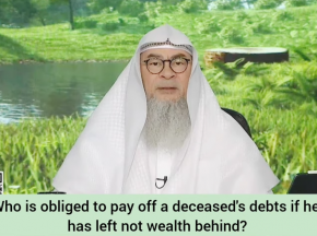 Are wife & children obliged to pay off his debts after he dies if he didn't leave behind any wealth?