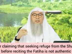 Caller claiming seeking refuge from satan (Aaoozbillahi minash..before Fateha is not authentic