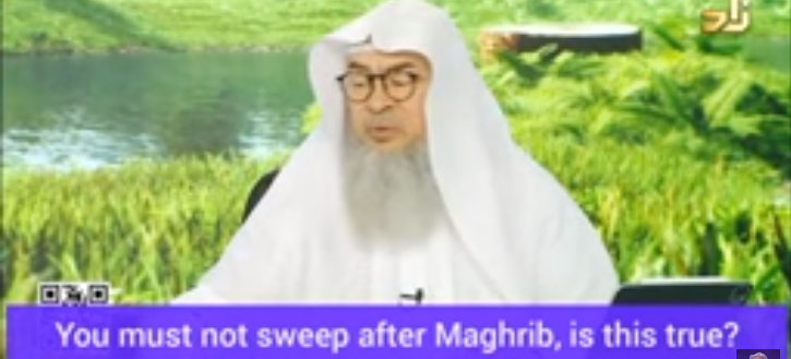 Must not sweep after maghrib Not cut nails on Wednesday...following without evidence