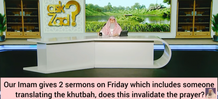 Masjid has 2 khutbah on Friday Arabic by imam & other person gives in local language