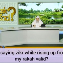 Continued saying dhikr while rising from ruku or sujood, is my rakah valid?