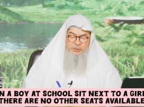 Can a boy sit next to a girl in class if there are no other options available #islam - assim al hakeem
