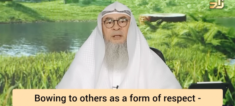 Bowing, kissing hand of elders out of respect due to culture permissible?