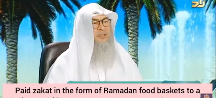 Paid zakat in form of food basket to charity out of ignorance, must I repay my zakat