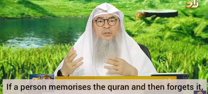 If a person memorizes the Quran & then forgets it, is he sinful?