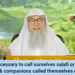 Why call oneself Salafi Ahle Hadees Sunni when Prophet Sahaba called themselves Muslim